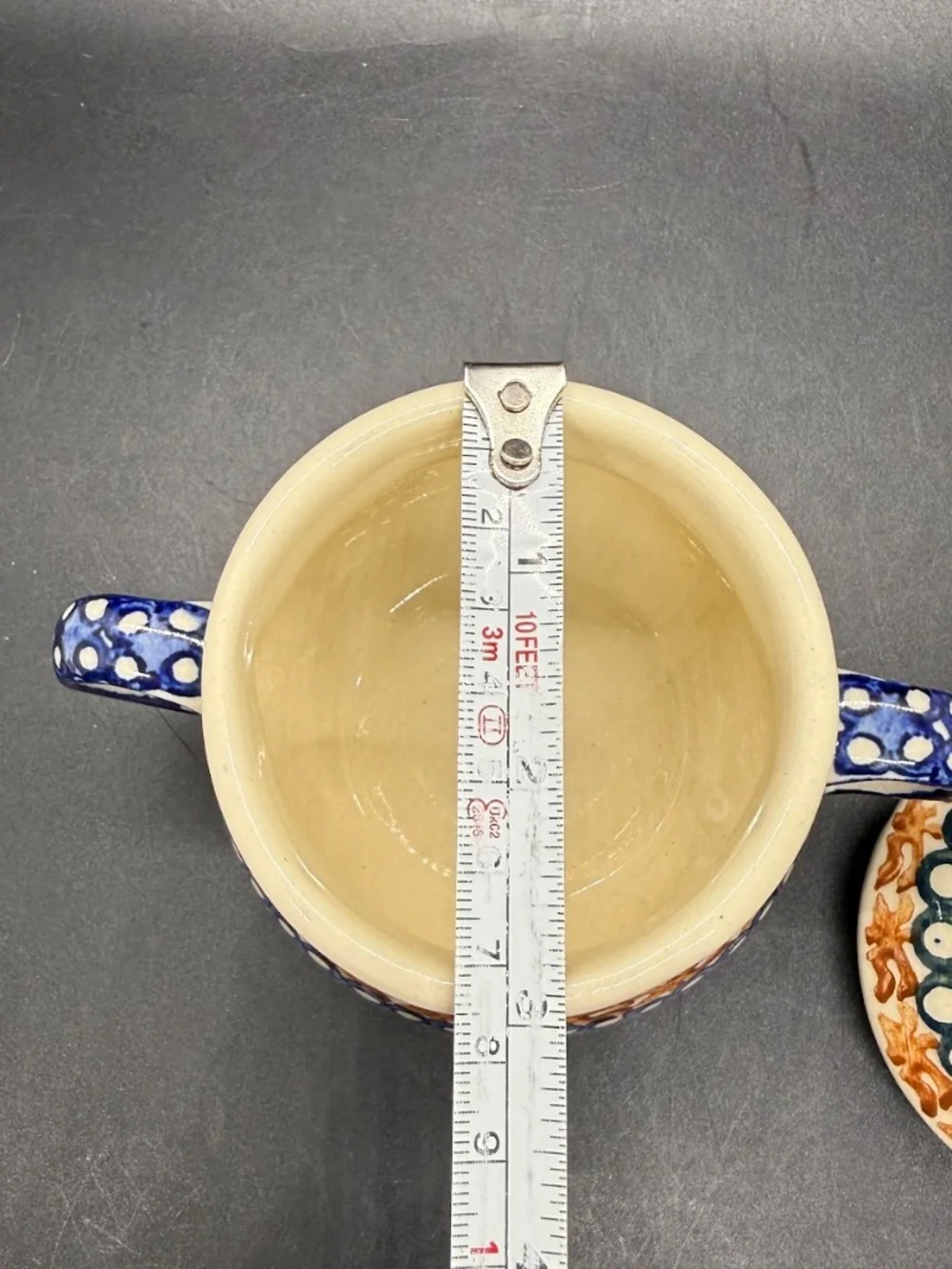 Vintage 1950s Polish Pottery Ceramika Artyscyczna Boleslawiec Lidded Sugar Bowl